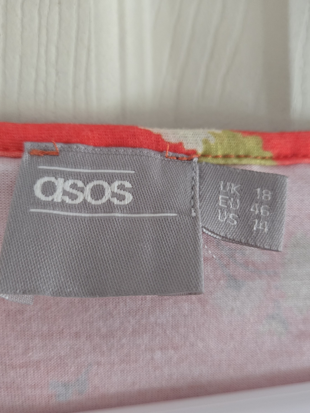 ASOS Red Floral Ruffle Wrap Mini Dress - Picture 2 of 2
